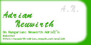 adrian neuwirth business card